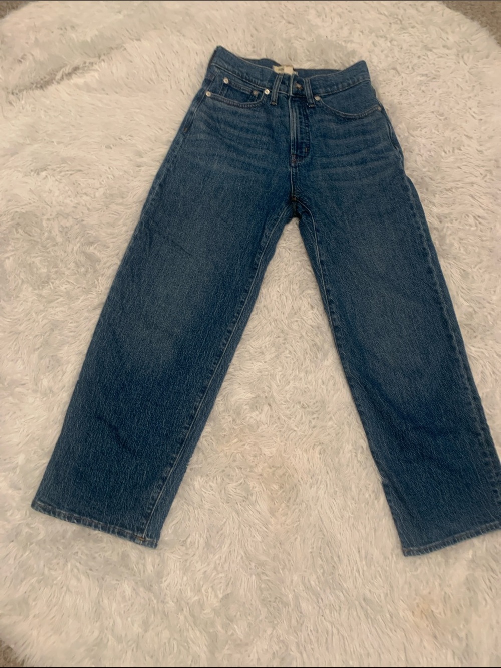 Madewell women’s wide leg Blue Straight Jeans 27 p